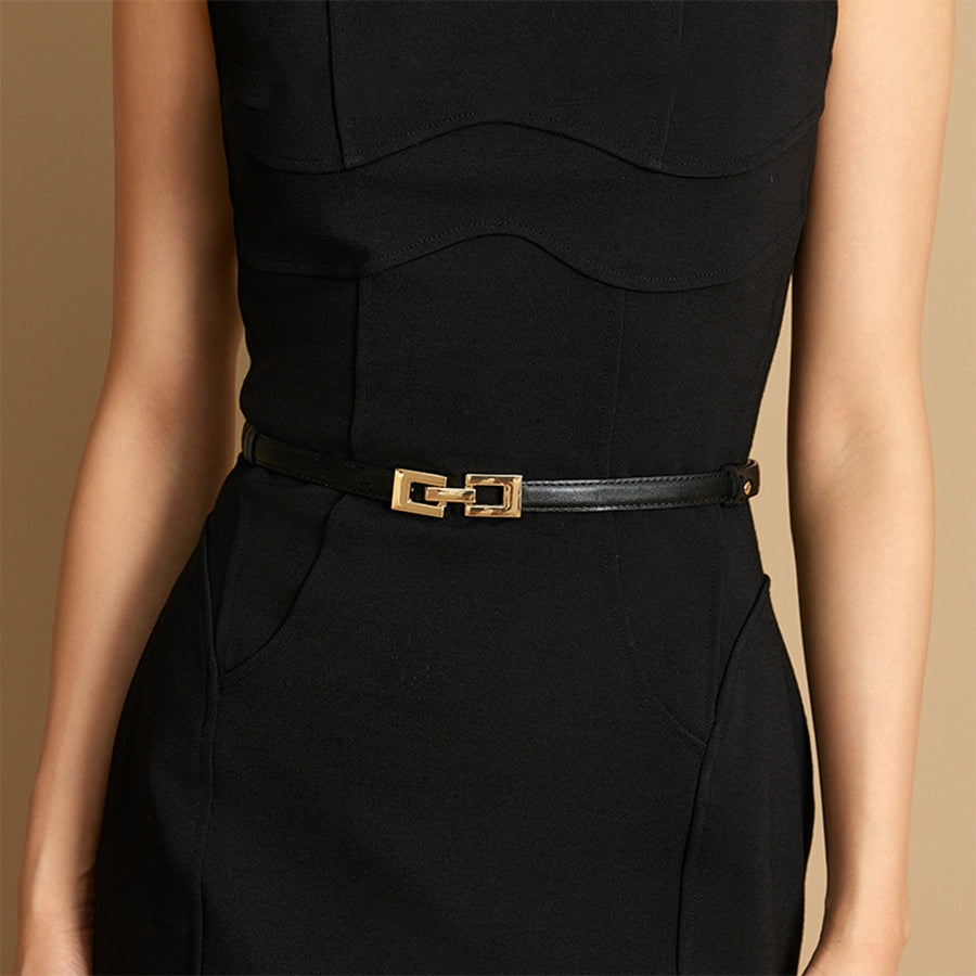 Slim Leather Waist Belt