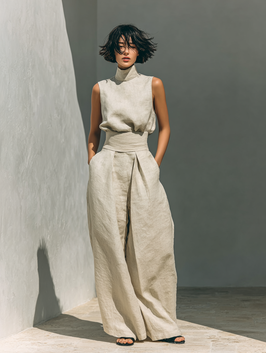 Wide-Leg Trouser Co-Ord Set