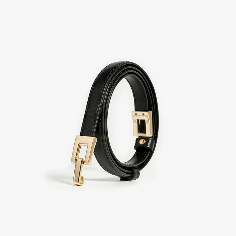 Slim Leather Waist Belt