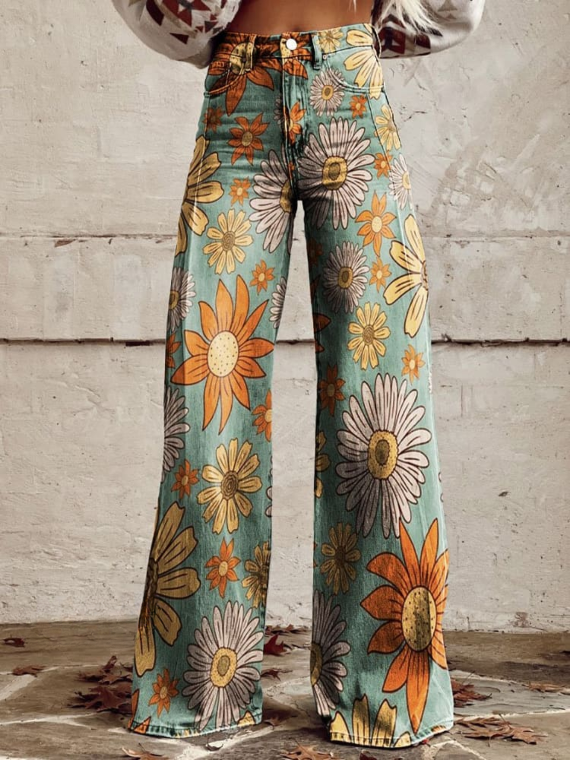 Floral Palazzo Trousers