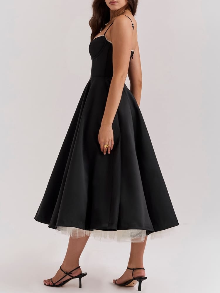 Sweetheart Tulle Midi Dress