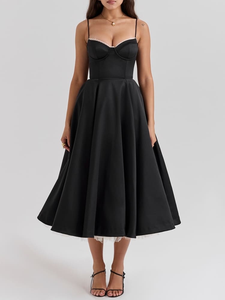 Sweetheart Tulle Midi Dress