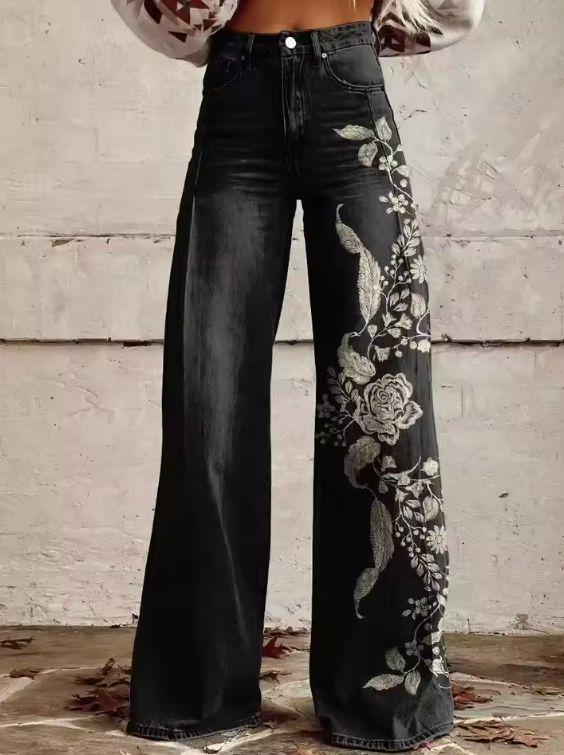 Bohemian Wide-Leg Trousers