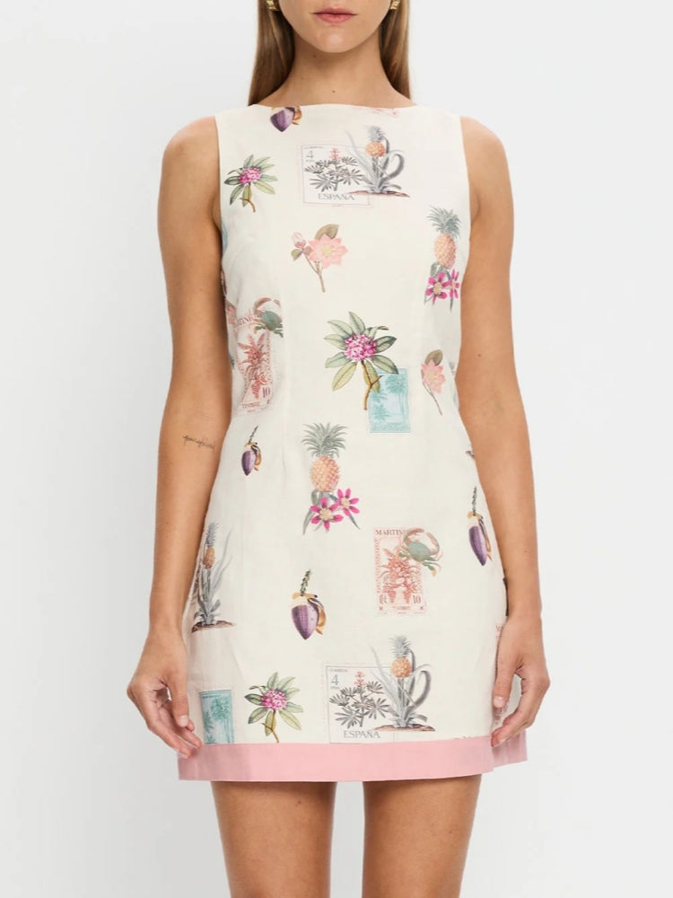 Linen Tank Midi Dress