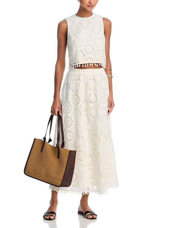 Square Crochet Tank Top & Maxi Skirt