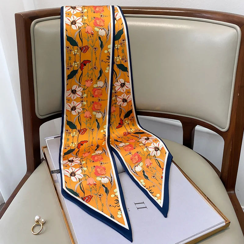 Graphic Floral Neck Scarf