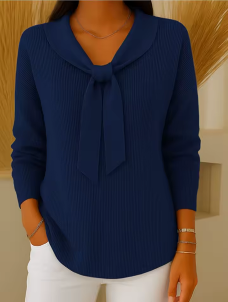 Bow Detail Soft Knit Jumper