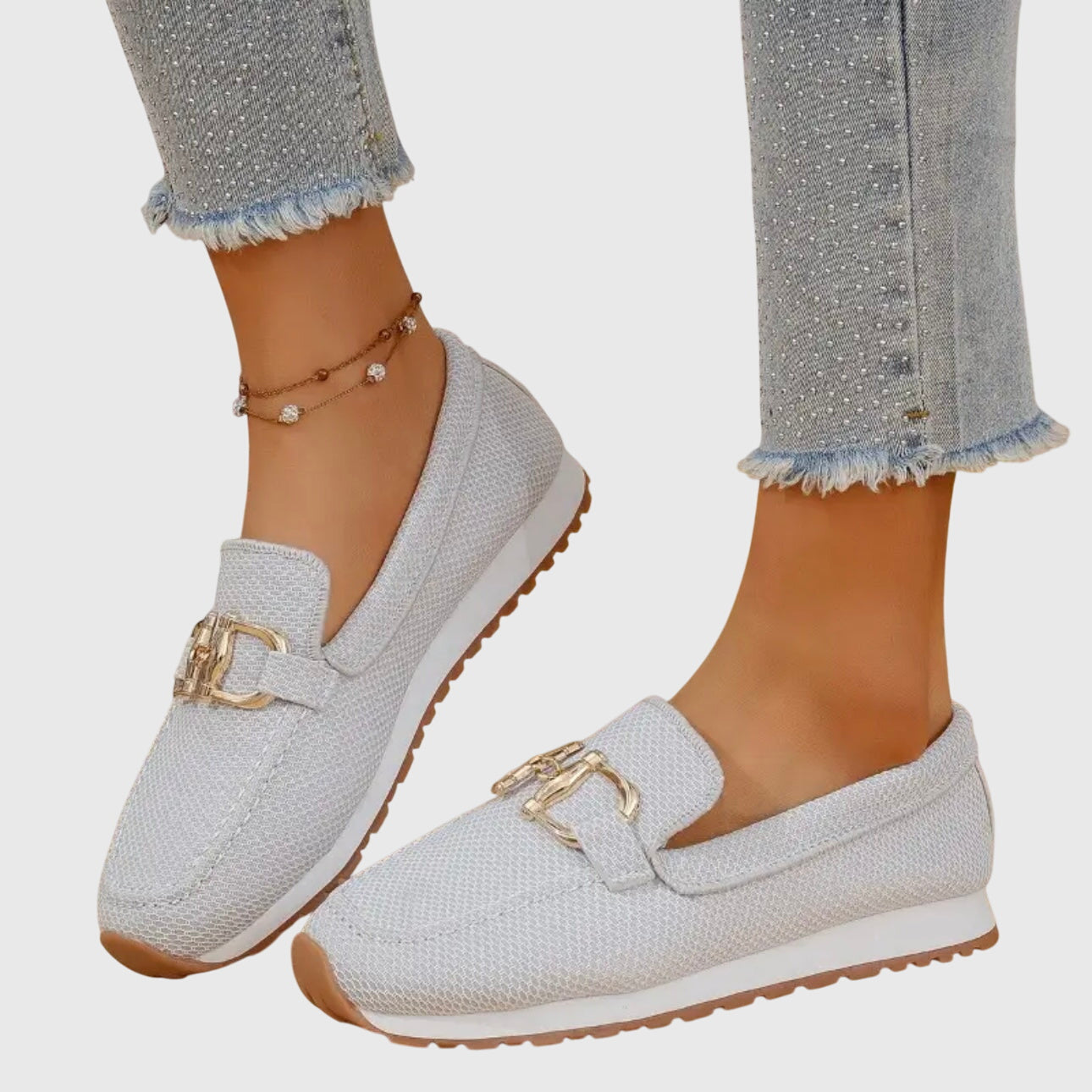 Gold Detail Comfort Loafers