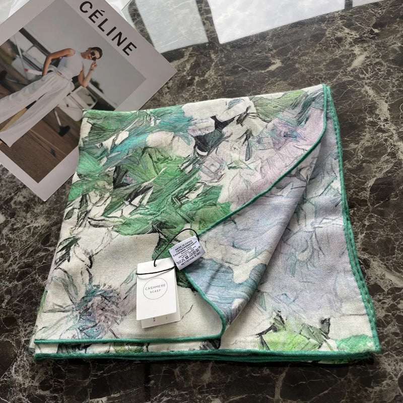 Floral Soft-Woven Scarf