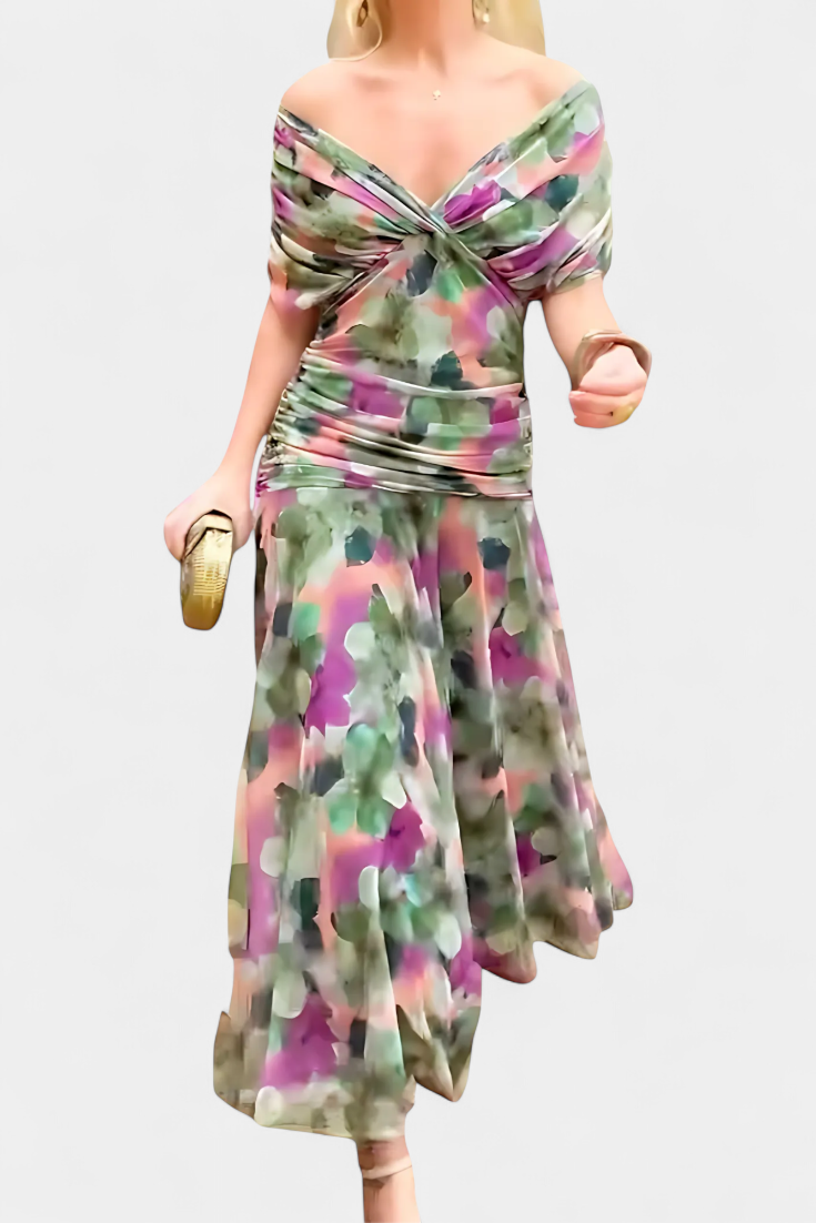 Flowing Drape Dress