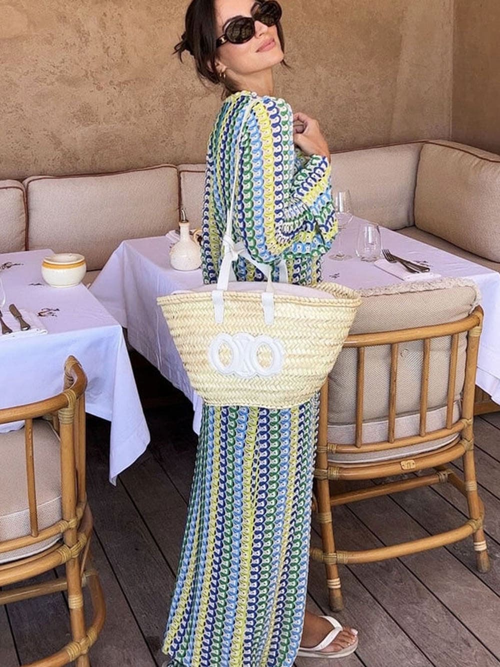 Yellow Crochet Maxi Dress