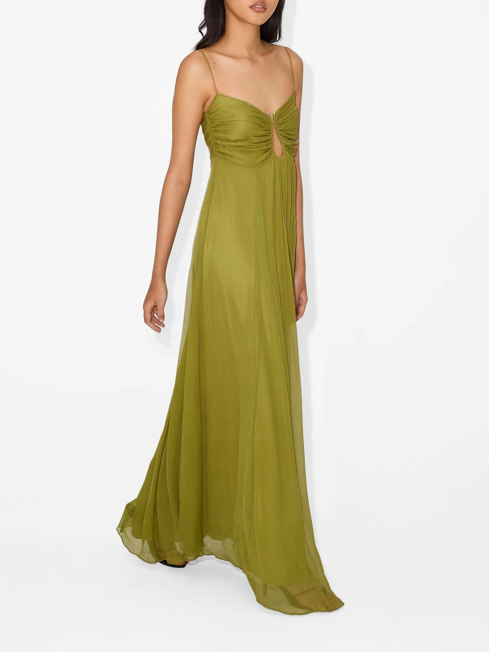Chiffon Keyhole Maxi Gown
