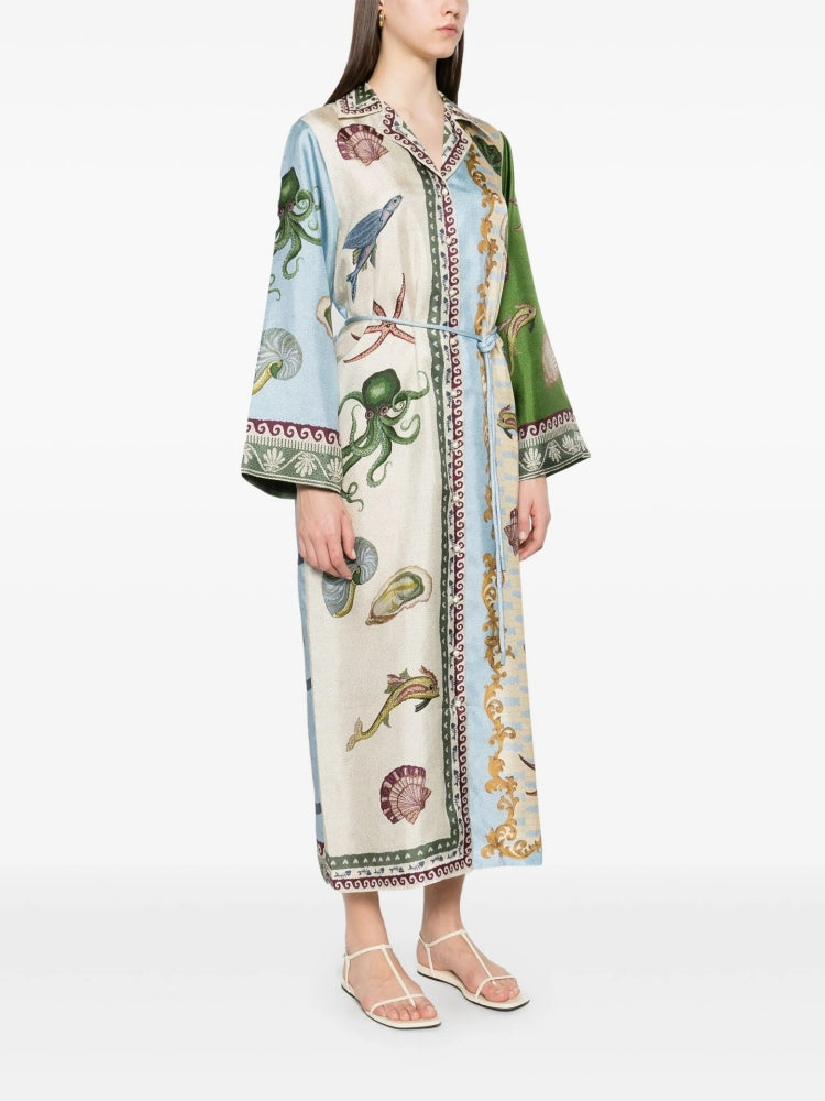 Relaxed Fit Linen Gown