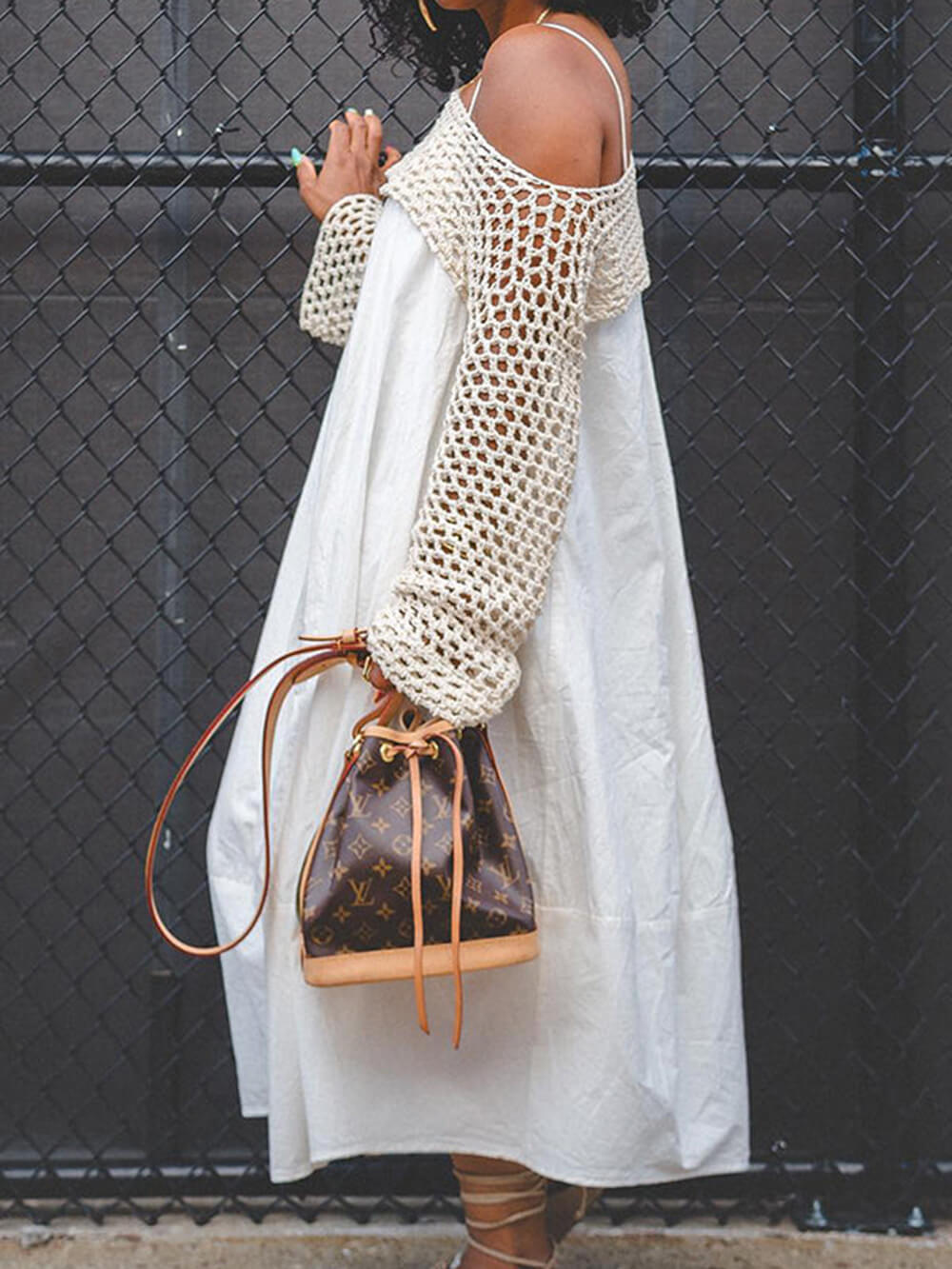 Knitted Bolero & Midi Dress Set
