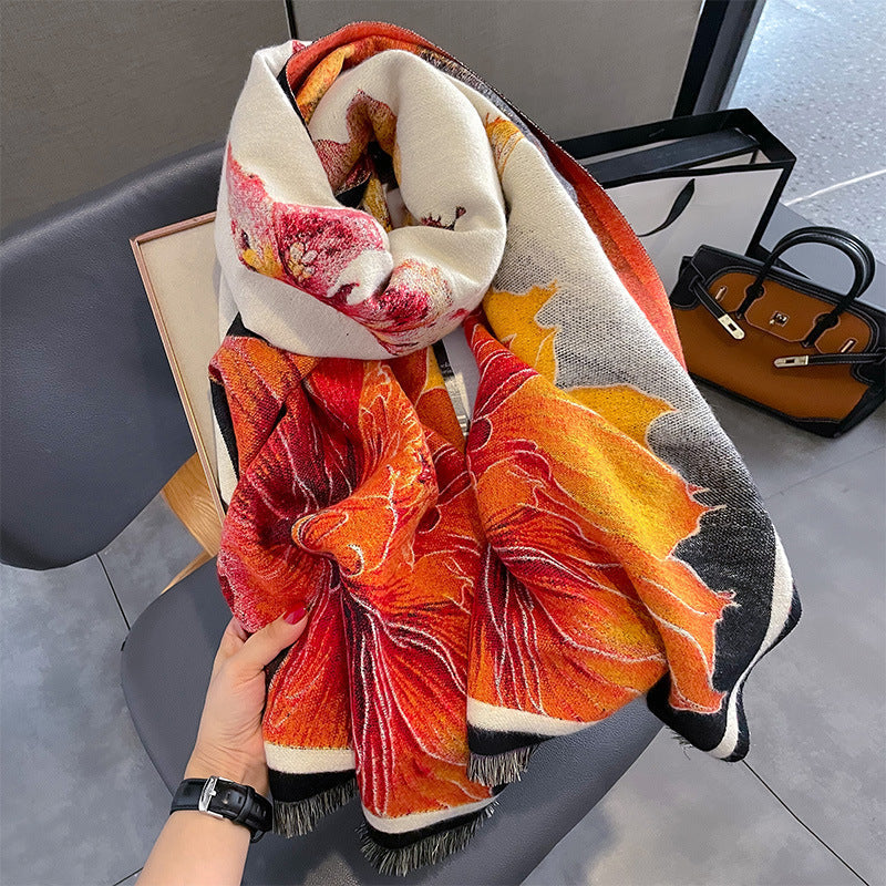 Reversible Two-Tone Scarf