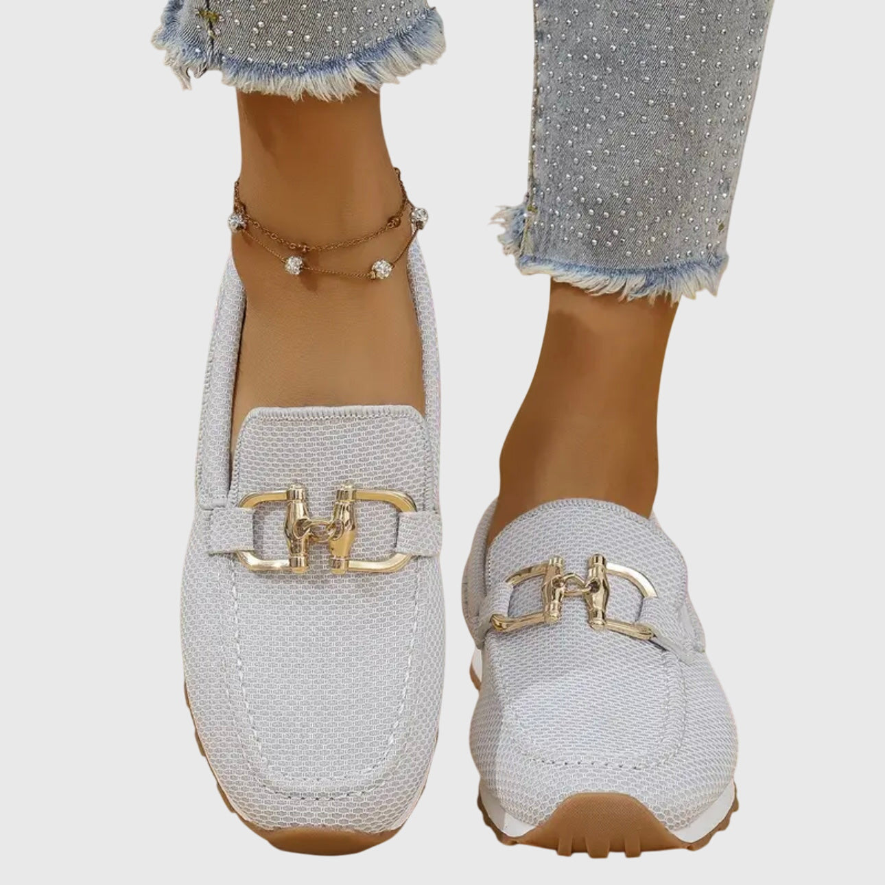 Gold Detail Comfort Loafers