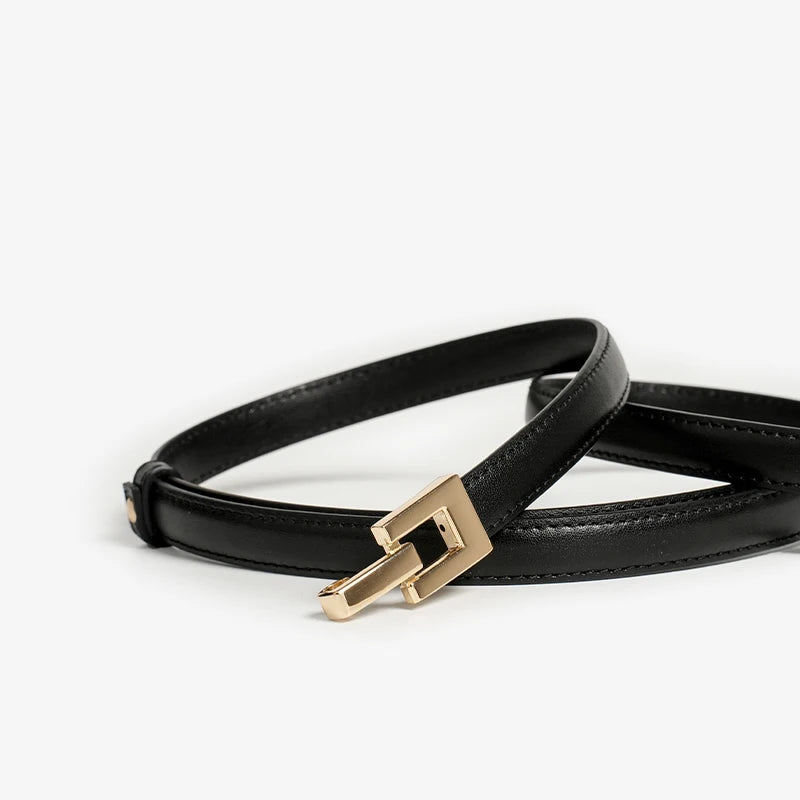 Slim Leather Waist Belt
