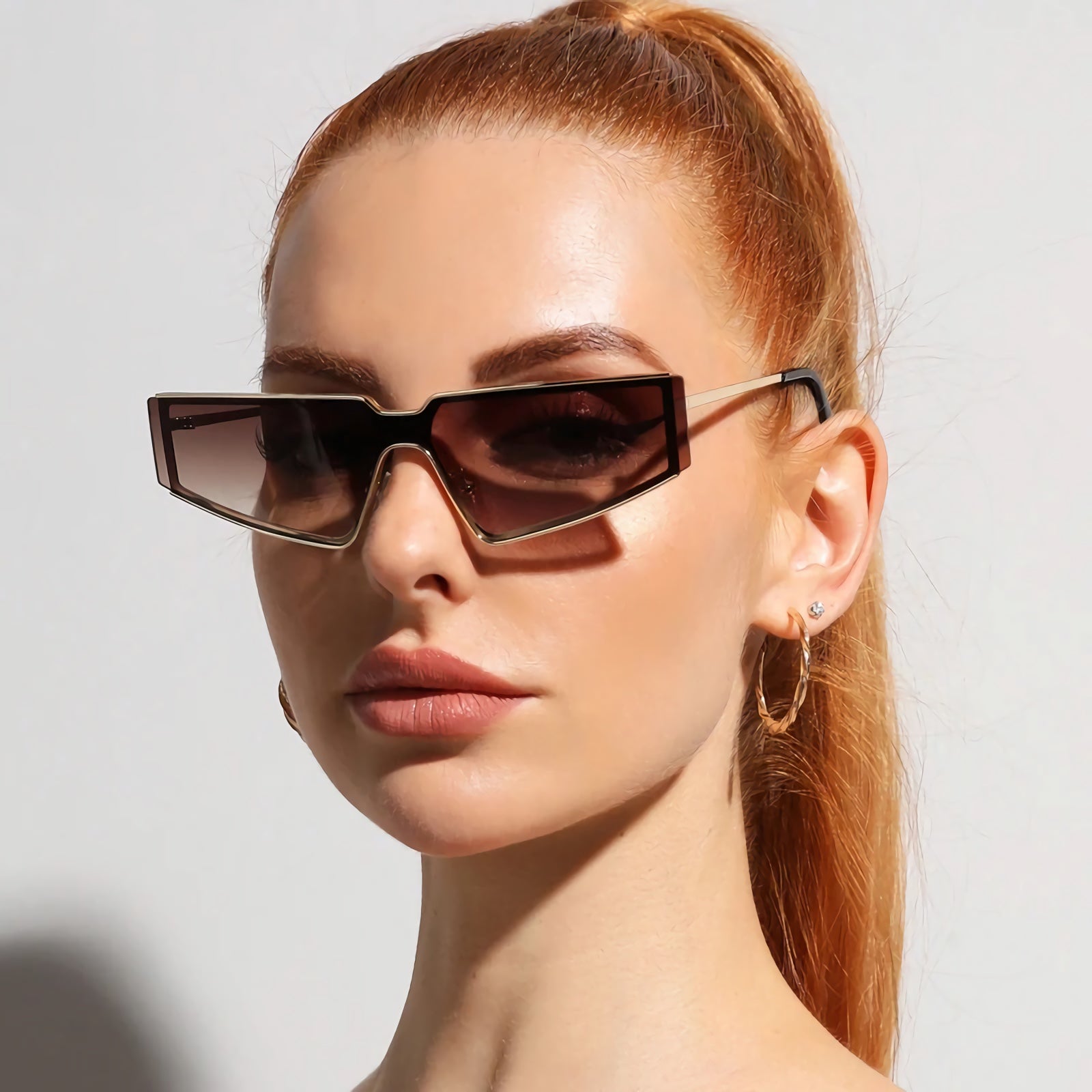 Flat-Top Rectangle Sunglasses