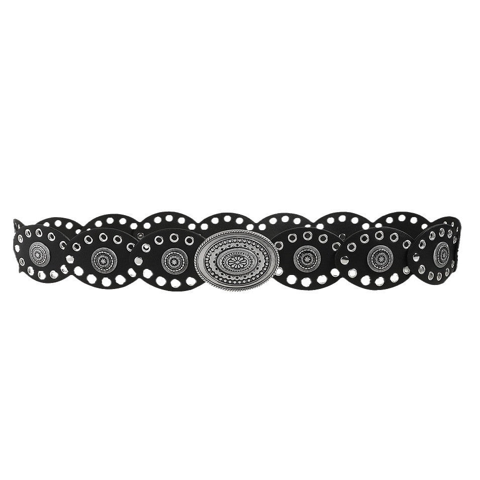 Double Buckle Retro Belt