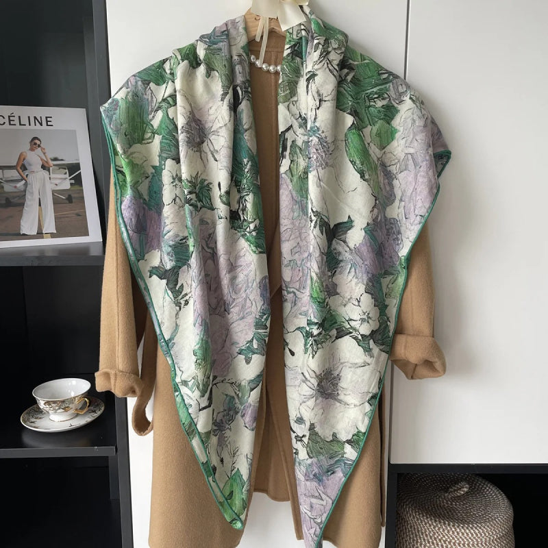Floral Soft-Woven Scarf