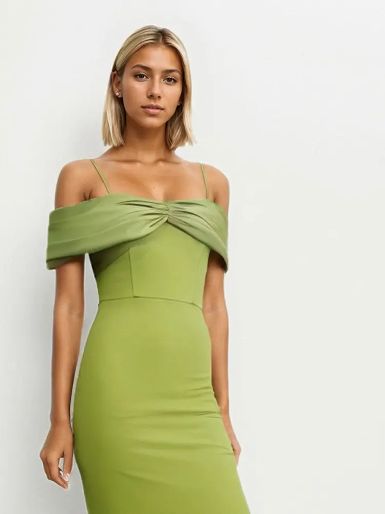 Strappy Tiered Evening Dress