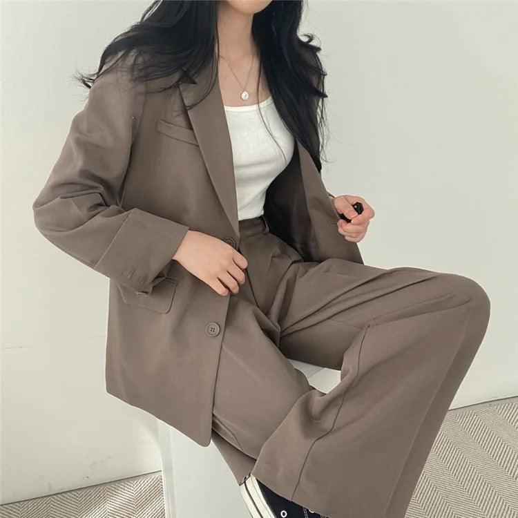 Oversized Blazer Trouser Suit Set