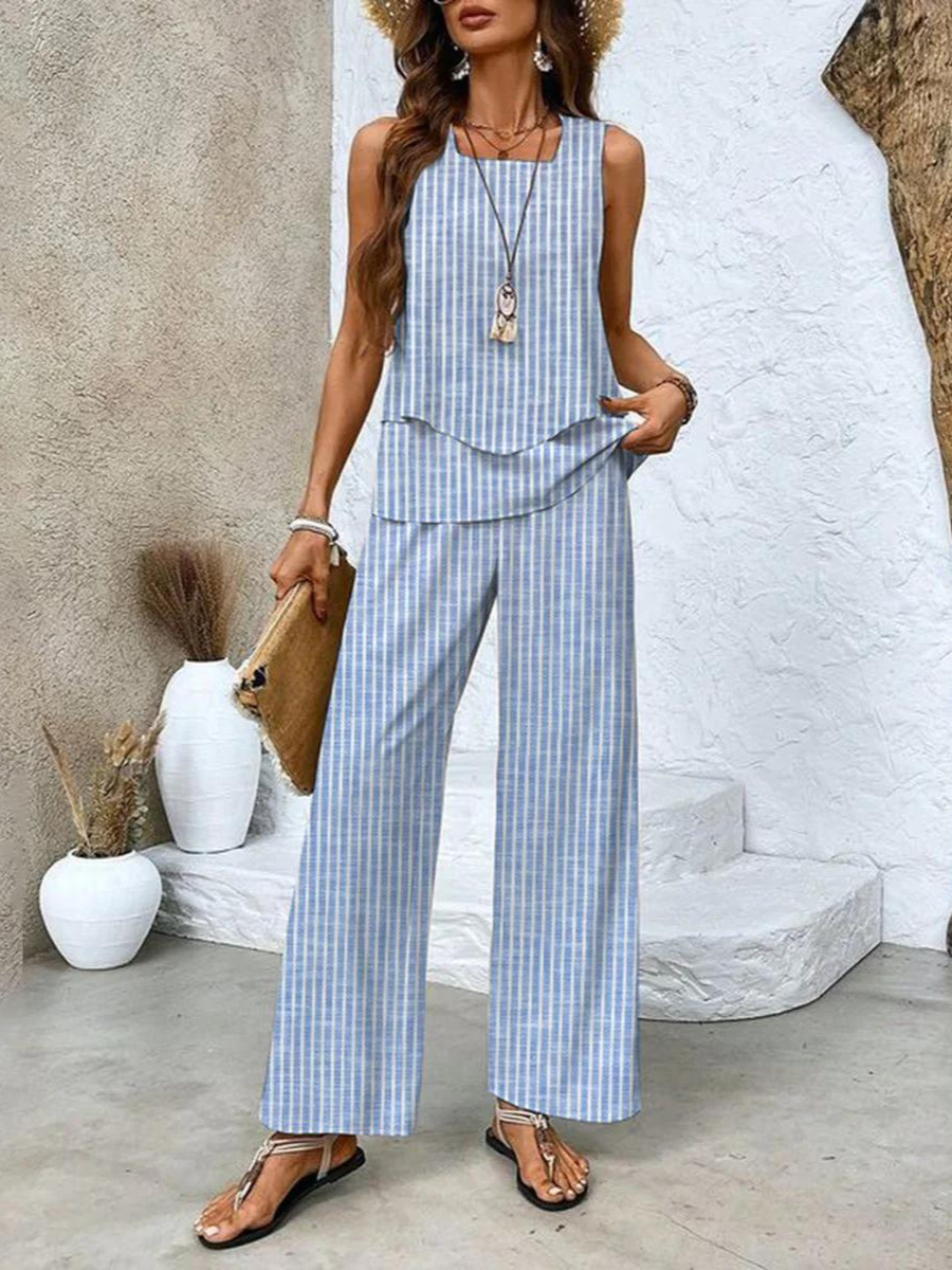 Layered Top & Trouser Set