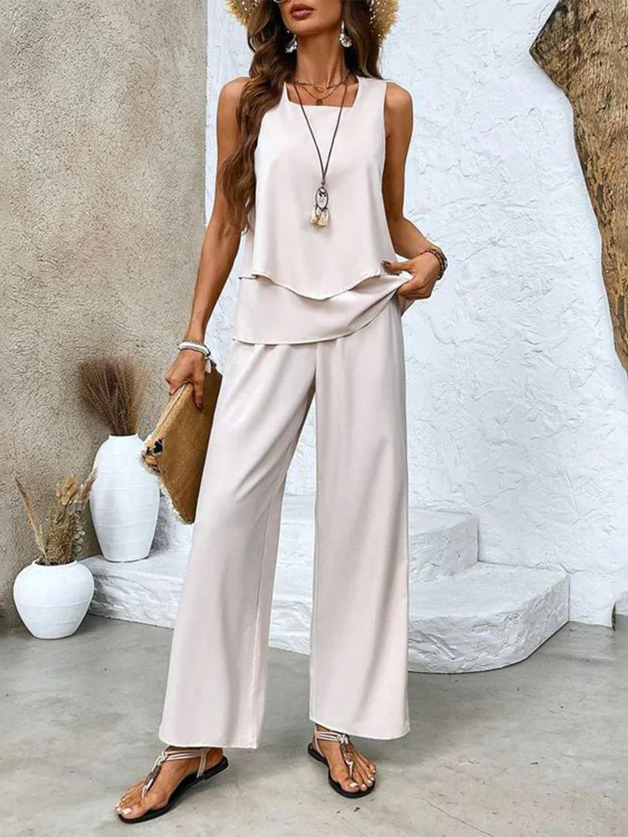 Layered Top & Trouser Set
