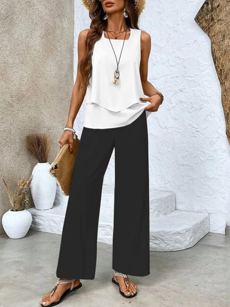 Layered Top & Trouser Set