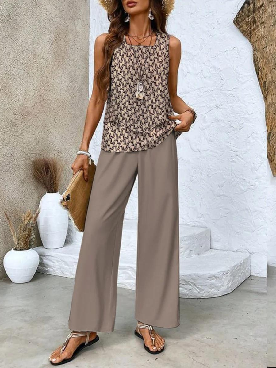 Layered Top & Trouser Set