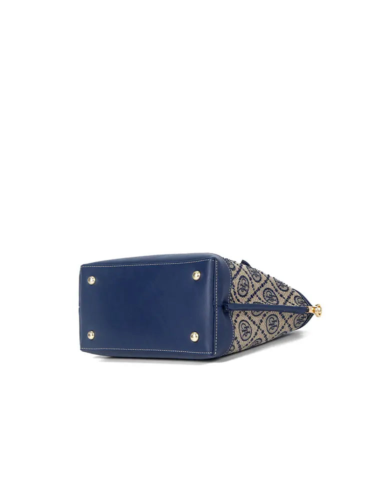 New Jacquard Star Mini Top Handle Tote Bag