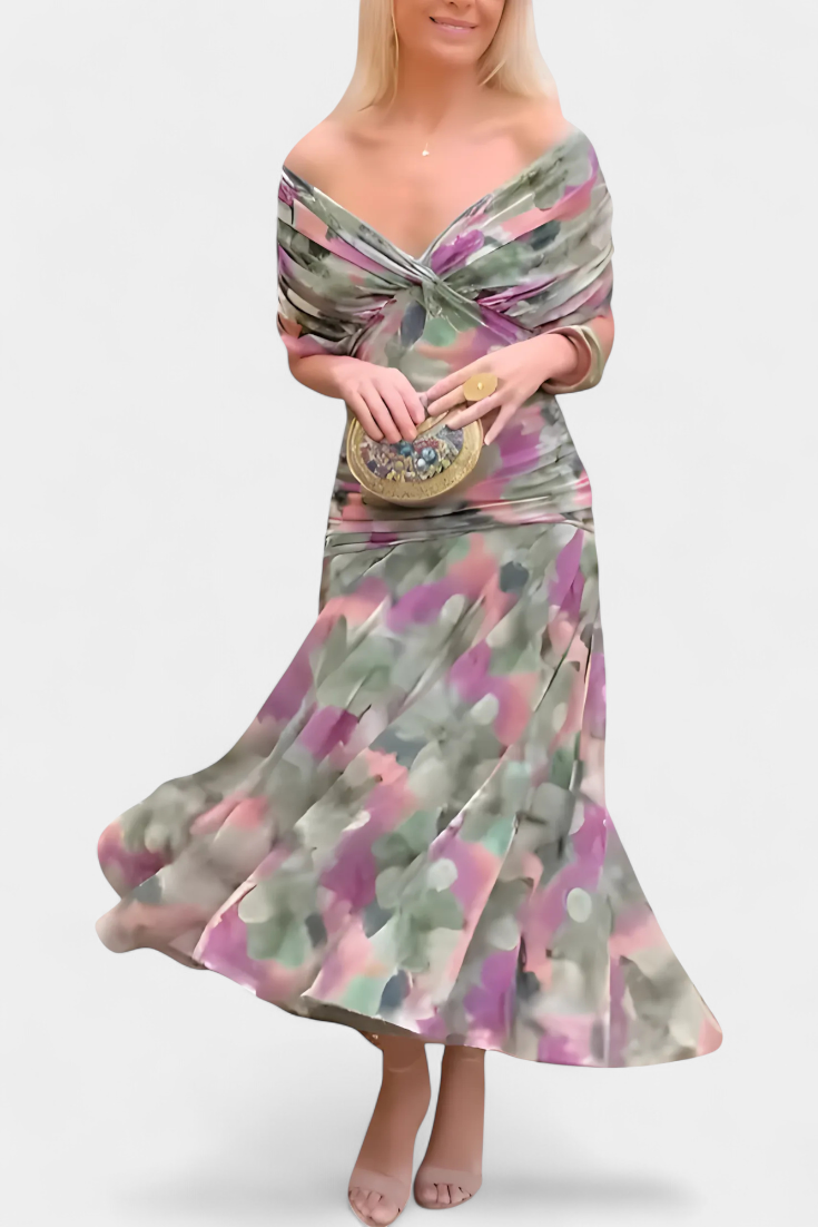 Flowing Drape Dress