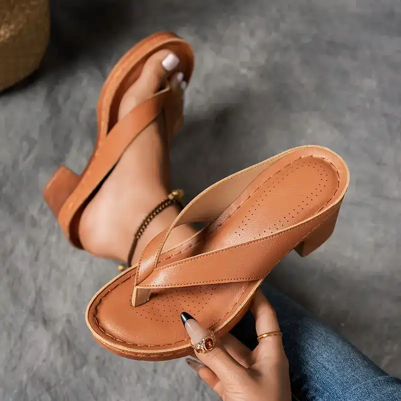 SoleComfort | ๐บ2025 new Orthopaedic sandals with thick heel