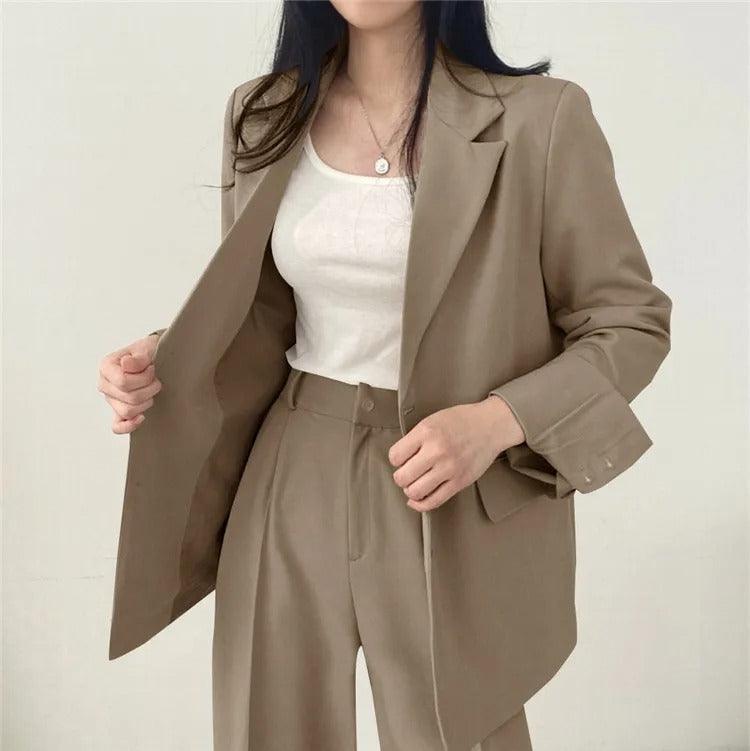 Oversized Blazer Trouser Suit Set