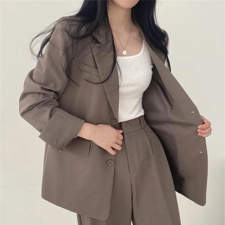 Oversized Blazer Trouser Suit Set