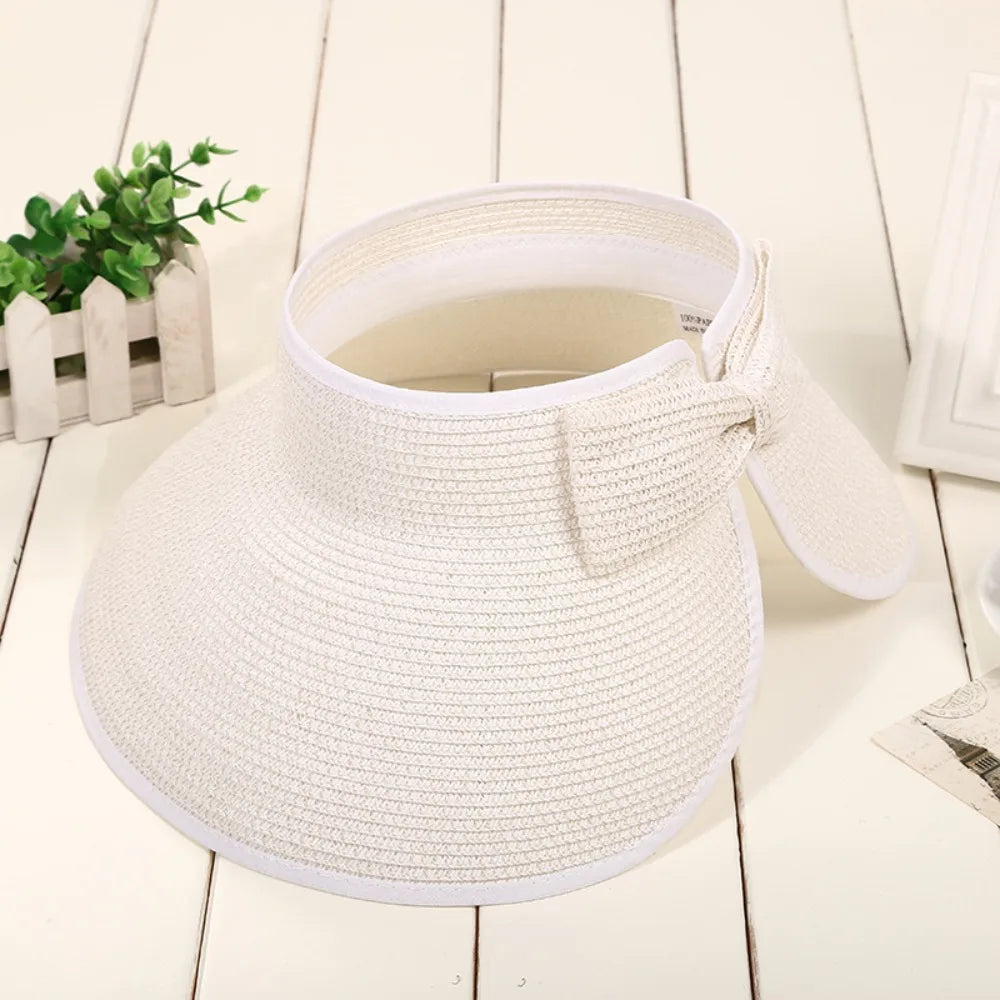 Foldable Straw Sun Visor
