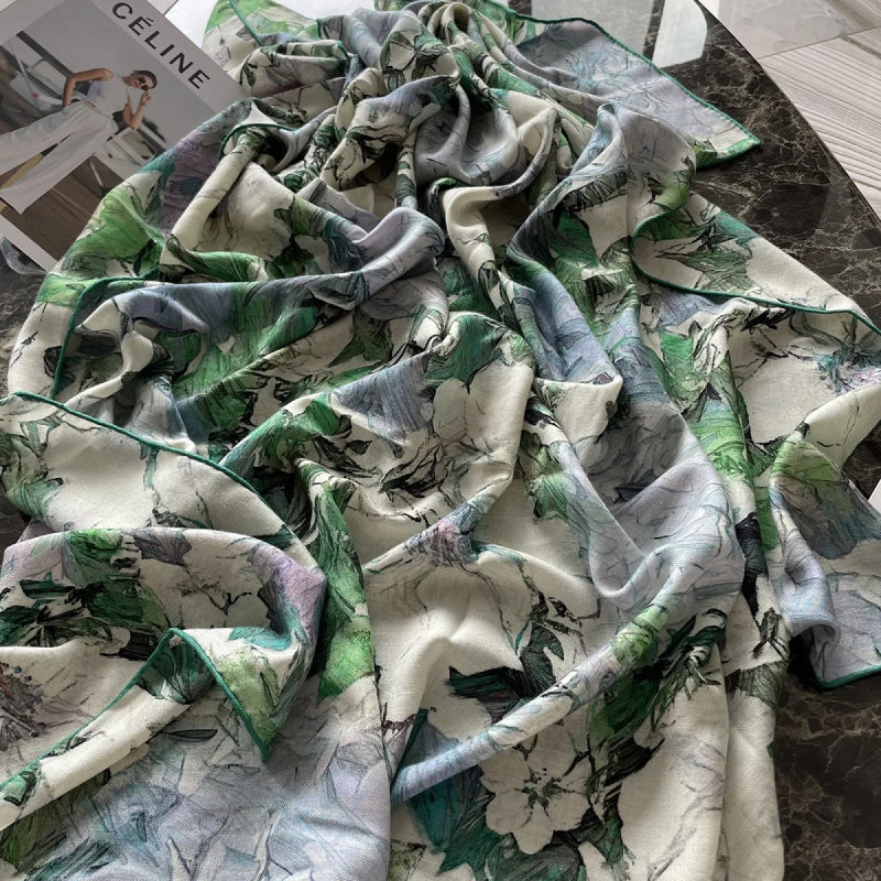 Floral Soft-Woven Scarf