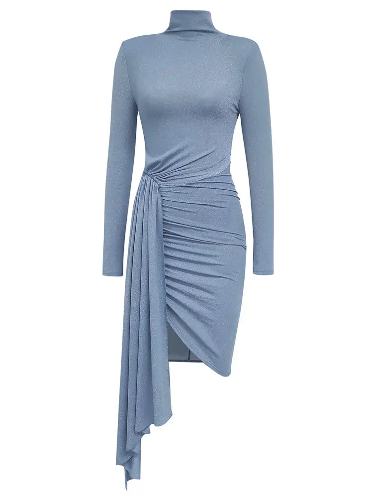 Ruffle Waist Belt Dress