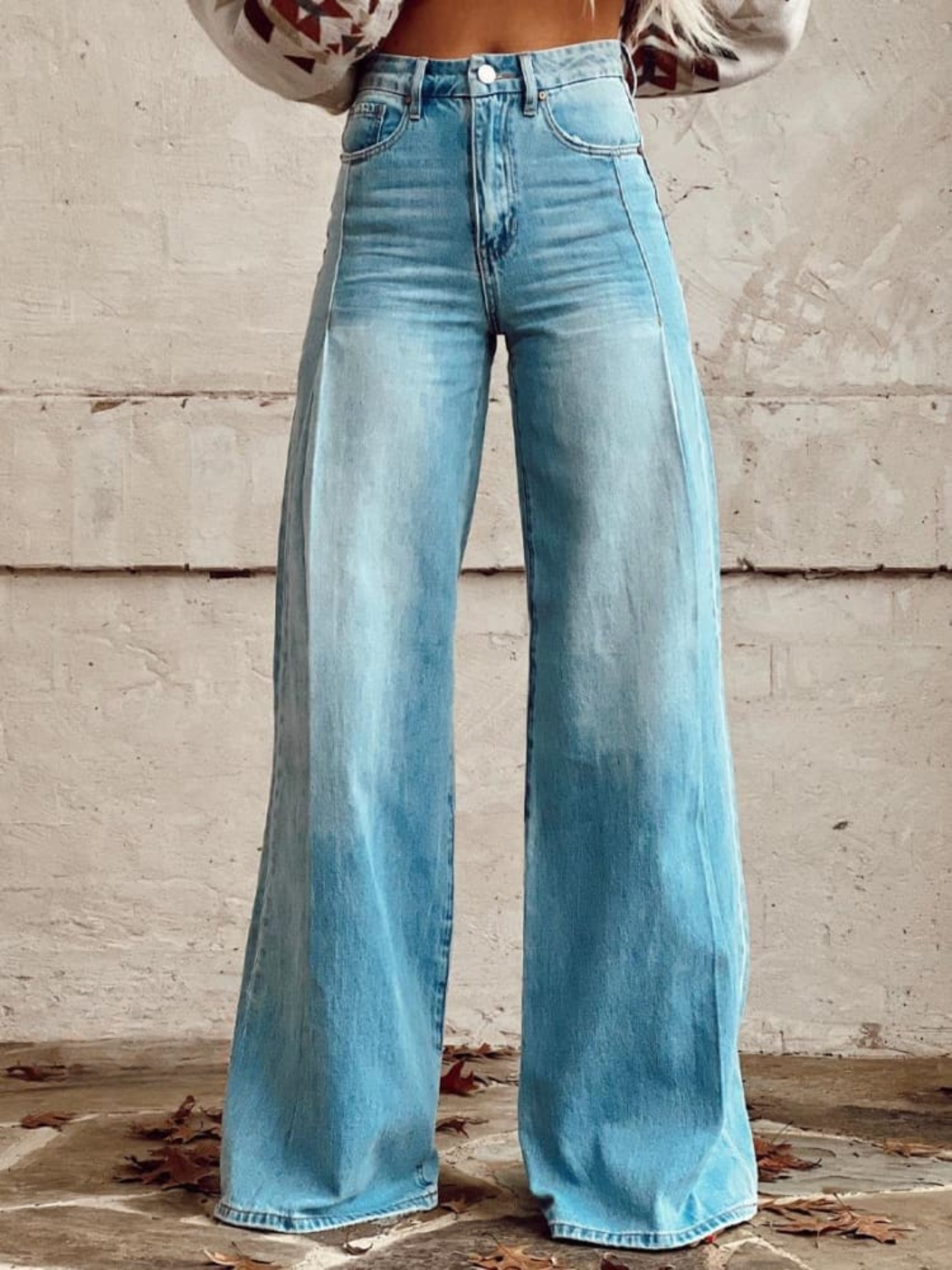 High-Waist Wide-Leg Trousers