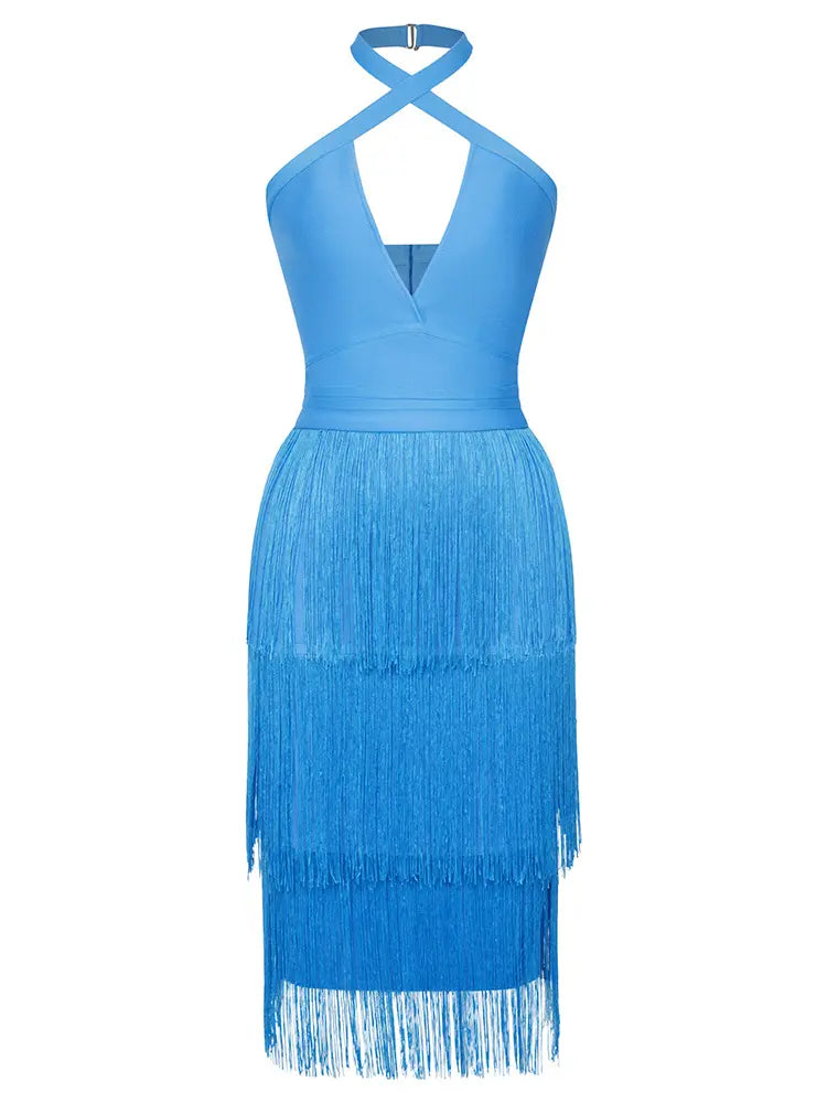 Fringe Bandage Cocktail Dress