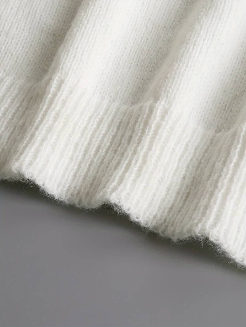Ruffle Pearl Button Cardigan