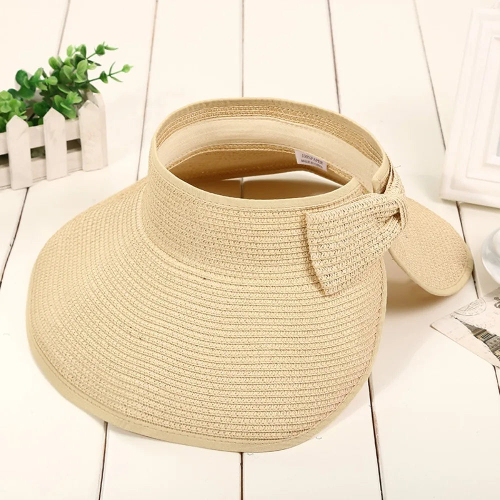 Foldable Straw Sun Visor