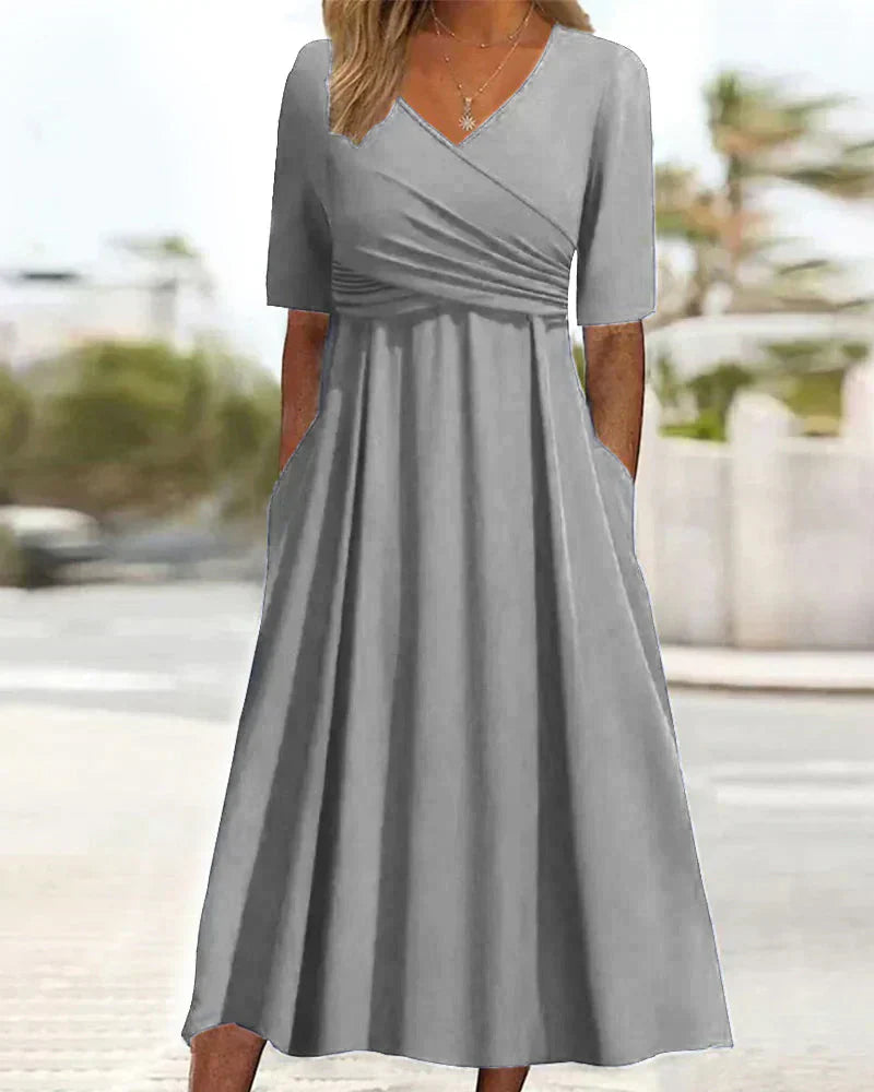 Crossover Wrap Dress