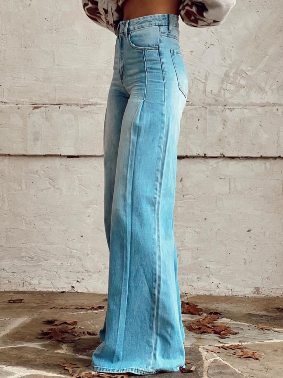 High-Waist Wide-Leg Trousers