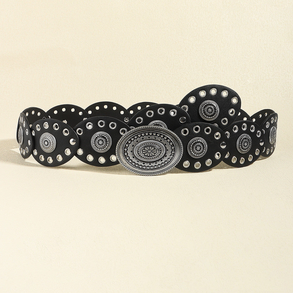 Double Buckle Retro Belt