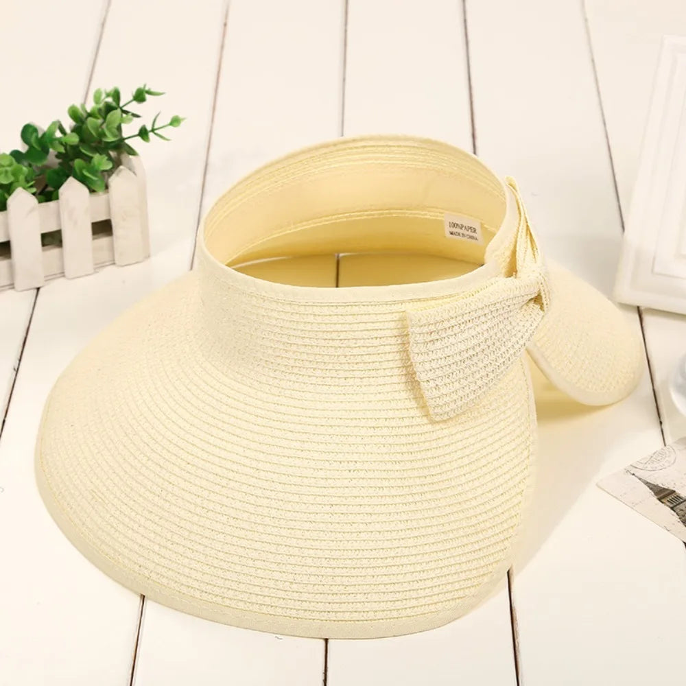 Foldable Straw Sun Visor