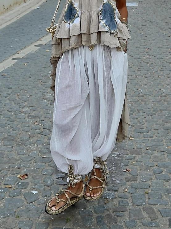 Bohemian Harem Pants Set