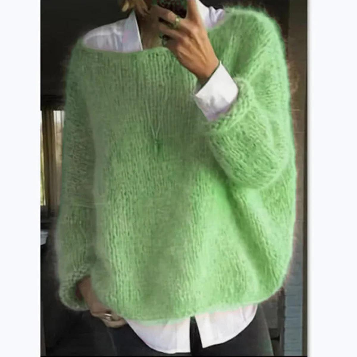 Fuzzy Boat Neck Jumper