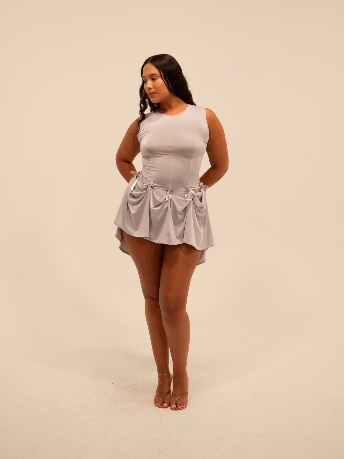 Bow-Tie Convertible Midi Dress