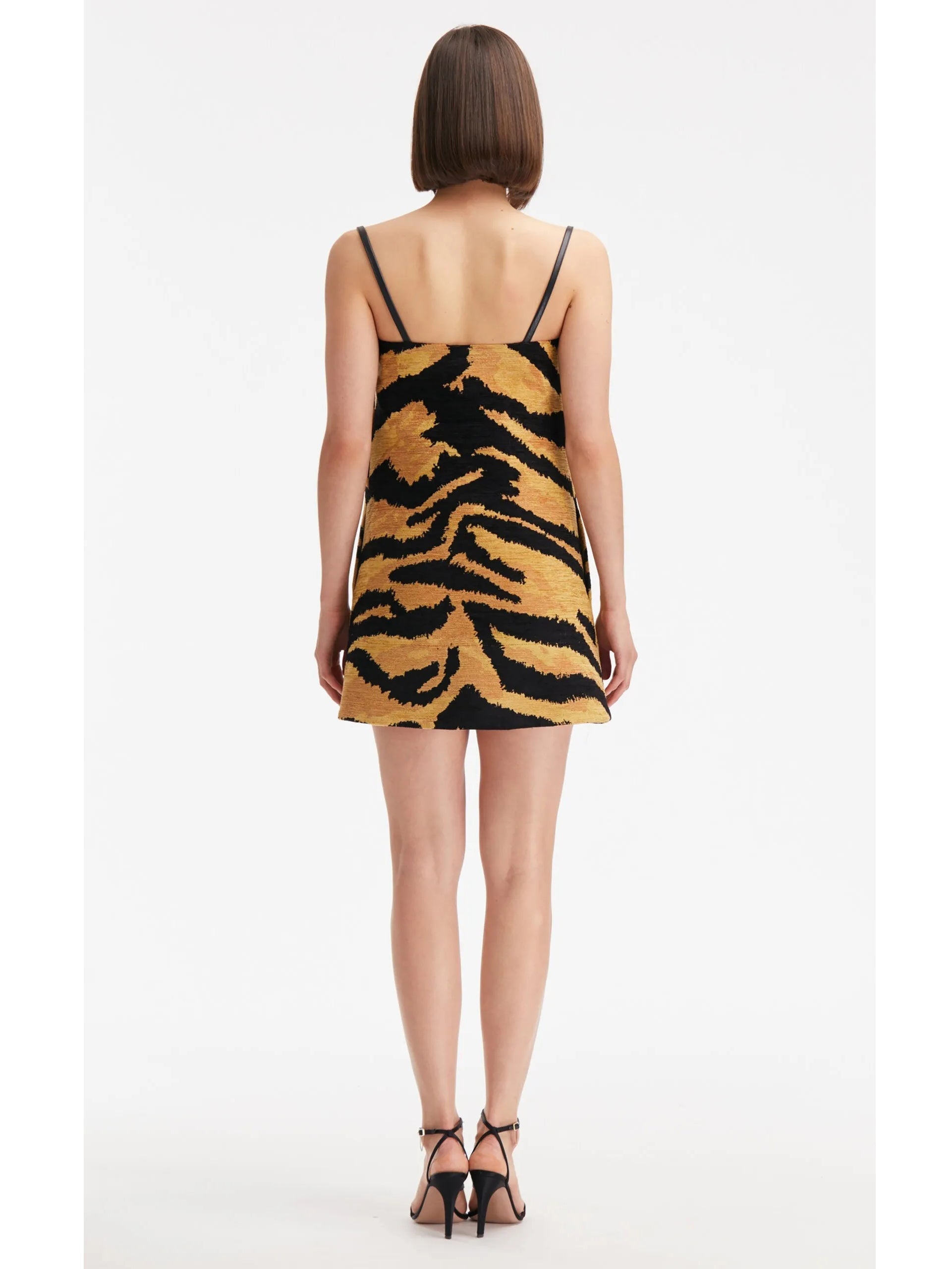 Tiger Jacquard Chenille Mini Dress
